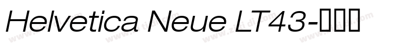 Helvetica Neue LT43字体转换